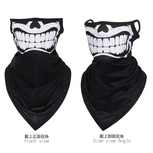 Multi-function Motorcycle Face Scarf Skull Masks Cycling Neck Gaiter Cover Mesh Tube Sport Sunscreen Men Women Bandana Balaclava - Image 4