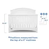 4-in-1 Convertible Baby Crib N More - Greenguard Gold Certified, Bianca White 5