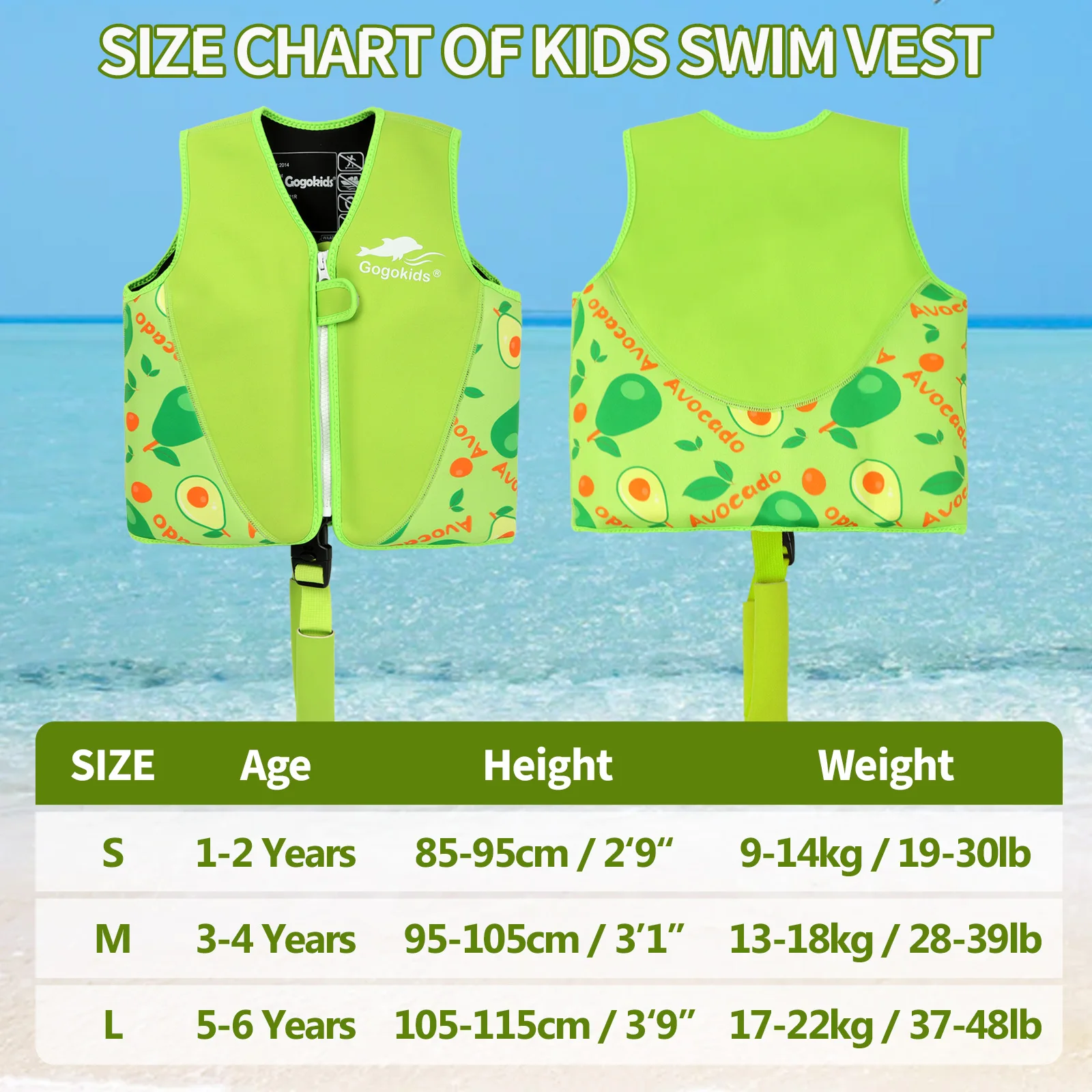 Toddlers Children's Pool Swim Vest Surfing Rafting Kids Safety Swimming Sailing Water Sports Life Jacket Kayak Accessories