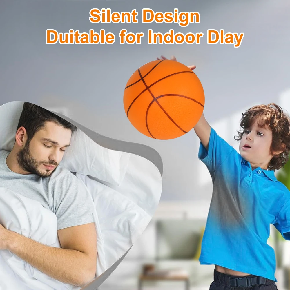 Silent foam basketball for indoor training
