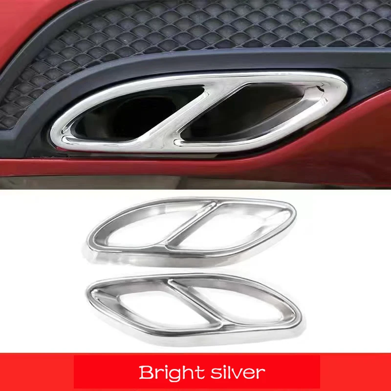 Embout Tuyau D'Echappement Pour Mercedes Pour Benz ABCE GLC W176 W246 W205 W213 Couvercle De Tuyau Silencieux D'échappement De Voiture Accessoires Auto (Color : Zwart