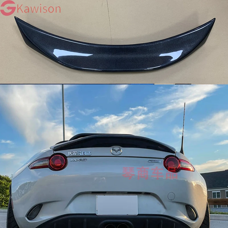 

For Mazda MX5 Miata ND RF LMS Style FRP Fiber Glass Unpainted Duckbill Spoiler Trunk Wing Lip Racing Accessories Tuning Trim