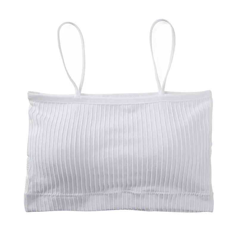 New Fashion Sexy Bras Woman Wrap Chest Crop Top Summer Seamless No Steel Ring Thin Straps Sling Female Tube Top Bralette
