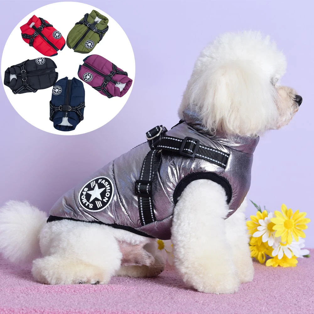 Pet Vest Dog Clothes Thickend Warm Dogs Down Parkas Waterproof Winter