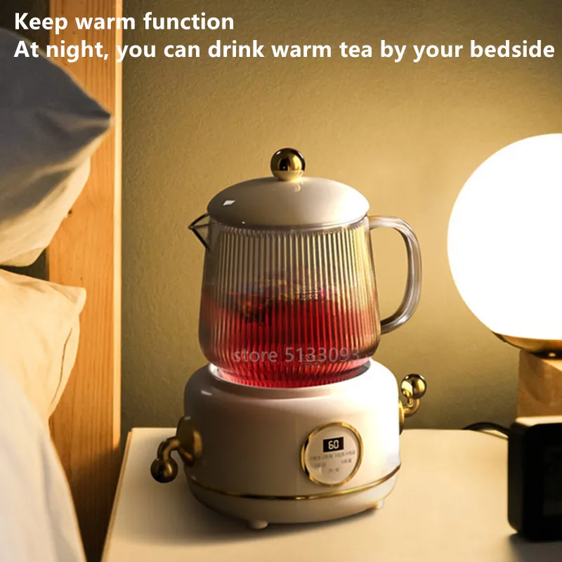 Protable Electric Kettle Water Carafe Health Pot Thick Glass Tea Pot  Electric Tea Pot Insulation Mi