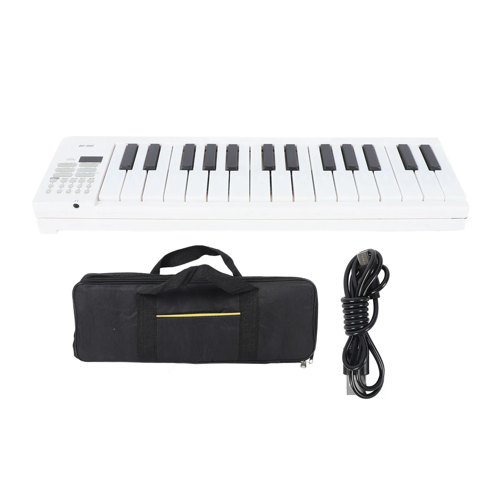 61 Key Foldable Piano Portable Keyboard Folding Electronic Instrument Toy with Recording Playback DC 5V