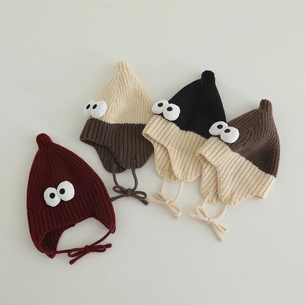 Soft Cotton Kids Winter Beanie Hat with Flaps for Baby