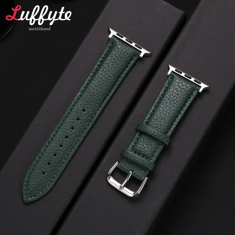 Unisex Premium Leather Smartwatch Strap - Elegant Replacement Band