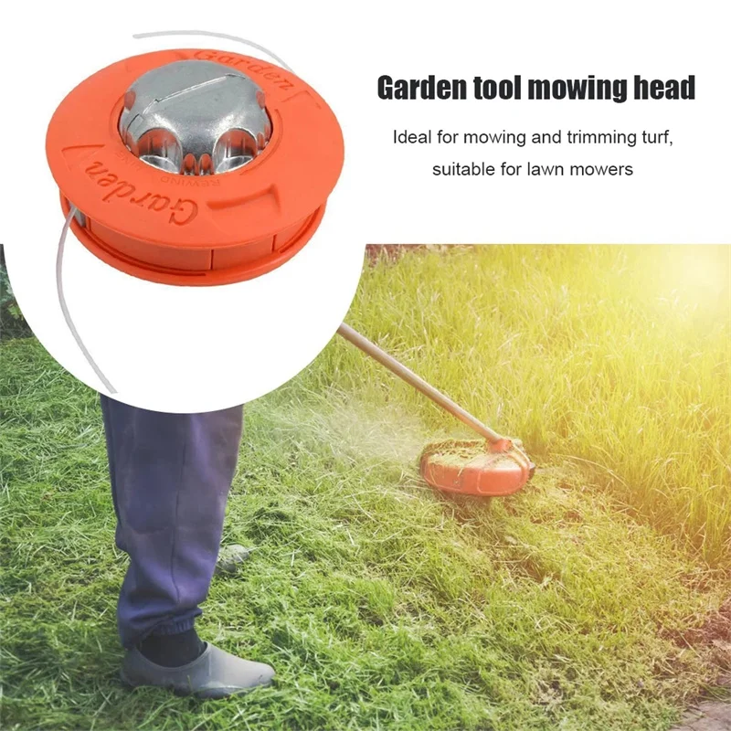 Aluminum Head Trimmer Universal Bump Feed Line Trimmer Head Strimmer Grass Brush Cutter Parts grass trimmer head aluminum trimmer head