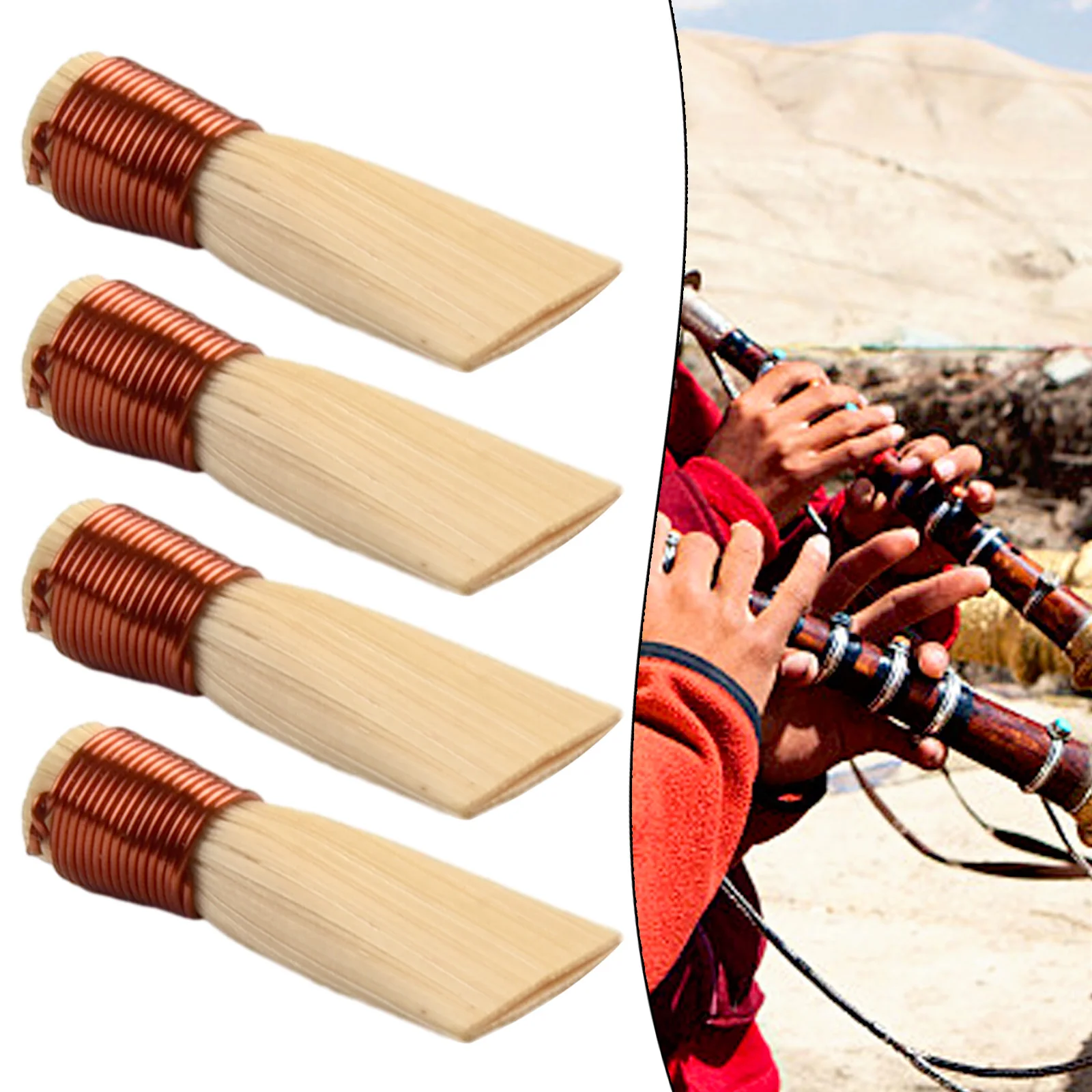 Chinese National Musical Instrument Suona Reed Whistle Horn Pout Accessorys S M L Suona Mouthpieces Reed Whistle Horn Parts suona parts 4Pcs