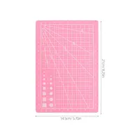 2Pcs A5 Double-Sided PVC Cutting Mat with Fine Grid Lines Self-Healing Surface for Crafting Sewing Quilting Engraving DIY Art 2