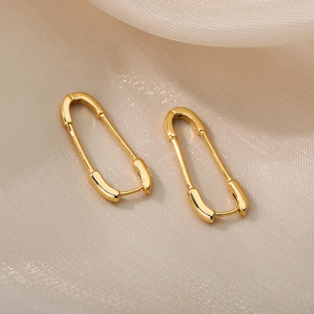 Pin Earrings Stainless Steel