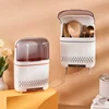 Multi-functional Dustproof Chopstick Holder Wall-Mounted Cutlery Holder Kitchen Knife Fork Spoon Container with Lid for Drainage 4
