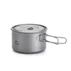 Naturehike Ultralight Outdoor Camping Titanium Pot Set Cooking Titanium Frying Pan Folding Portable Picnic Cookware Equipment 3