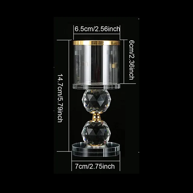 New Year Home Decor Decoration Candle Holder European Romantic Crystal Ornaments Creative Crafts Wedding Centerpieces Crystals B