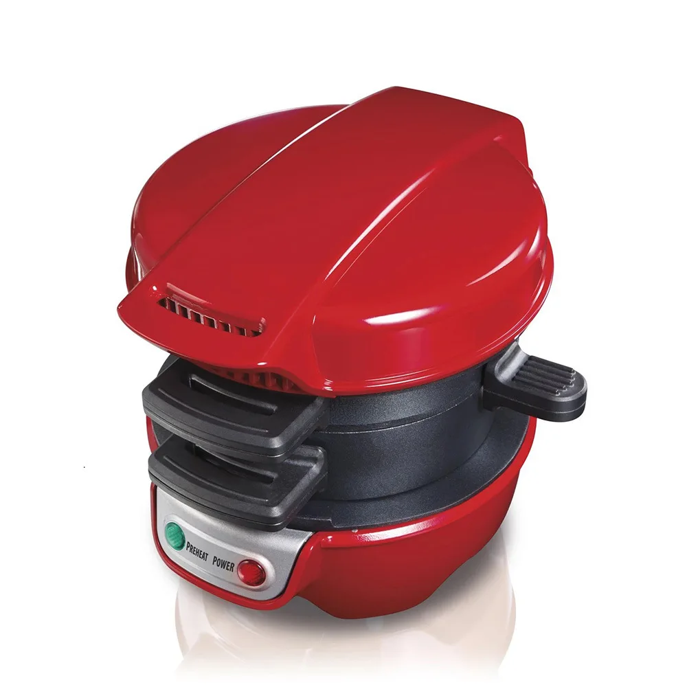 Meat Tools Small Electric Hamburger Grill Dual Breakfast Sandwich Maker Electric Grill Toaster Burger Maker