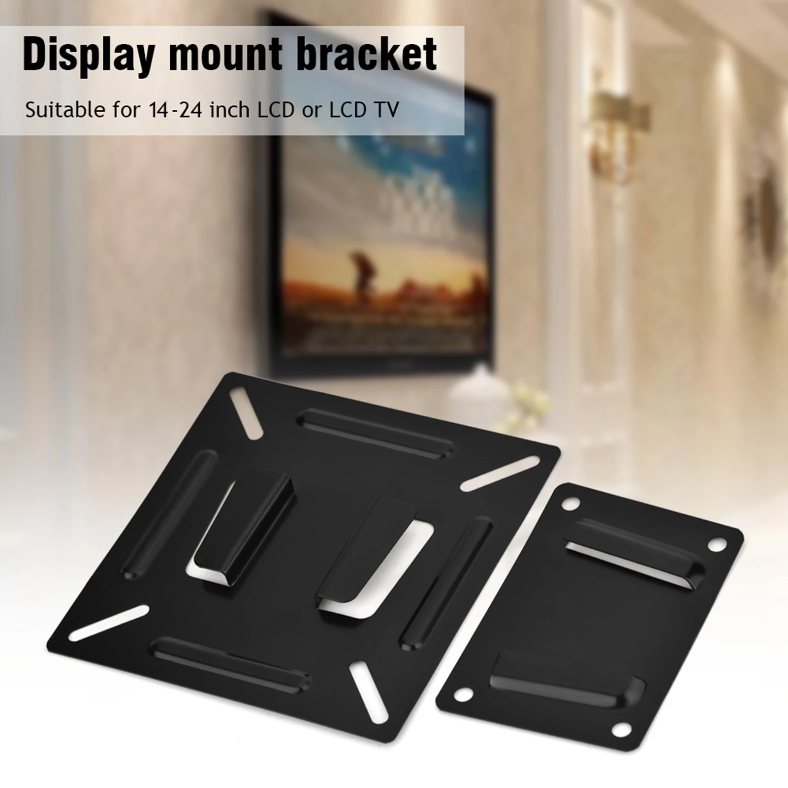 Suporte de tv Metal Universal Monitor Lcd Led Frame tv Mount Wall-montado Snap Fastener Suporte de Tela Plana Vesa 75 100 1424 - Imagem 2