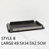 Leather Storage Disc Metal Decorative Tray Entrance Bedroom Decoration Home Living Room Organizer Desktop Storage Tray Ornaments 6