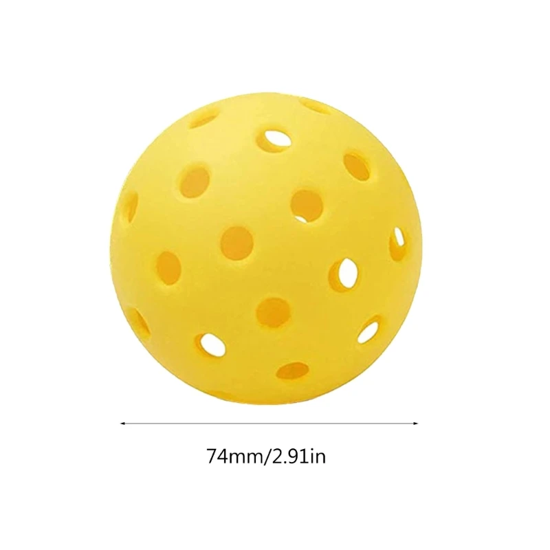 G92F Pickleball Balls 6 Pack with Mesh Bag Outdoor Pickle Balls Sets Consistent Bounce Durability