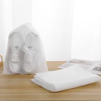10 pcs/set Shoe Fabric Covers Non-woven Dustproof Drawstring Clear Storage Bag Travel Pouch Shoe Bags Dry Shoes Protect 1