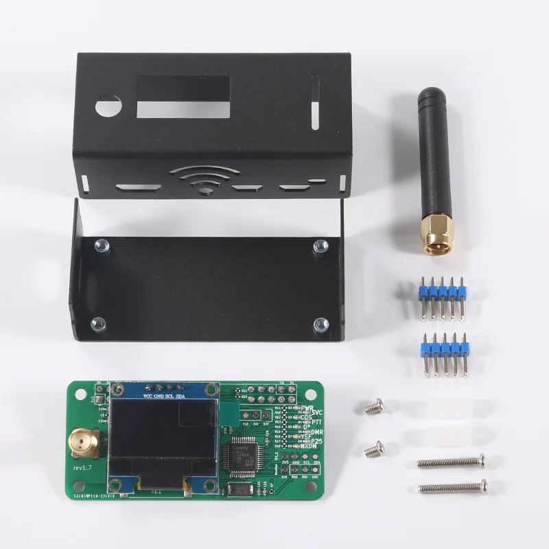 Jumbospot UHF VHF UV MMDVM Hotspot for P25 DMR YSF DSTAR NXDN Raspberry Pi Zero W/ 3B/4B + OLED+ Metal case +Antenna mmdvm hotspot