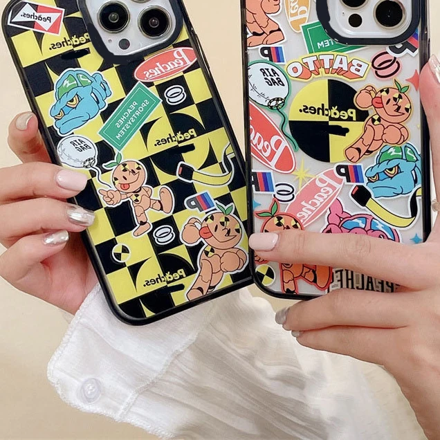 

Fashion Graffiti Acrylic Phone Case Cover for IPhone 14 13 12 11 15 Pro Max Case for IPhone 15 Pro Max