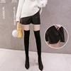 Cotton's Belly Patchwork PU Leather Shorts For Pregnant Women Fashionable Wide-legged Short Pants Maternity Side Split Trousers 3