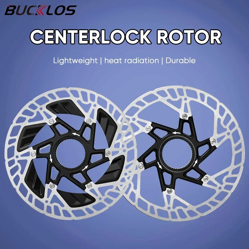 

BUCKLOS Bike Centerlock Disc Rotor 160mm MTB Road Bike Brake Discs Bicycle Hydraulic Disk Brake Rotors Center Lock MTB Bike Part