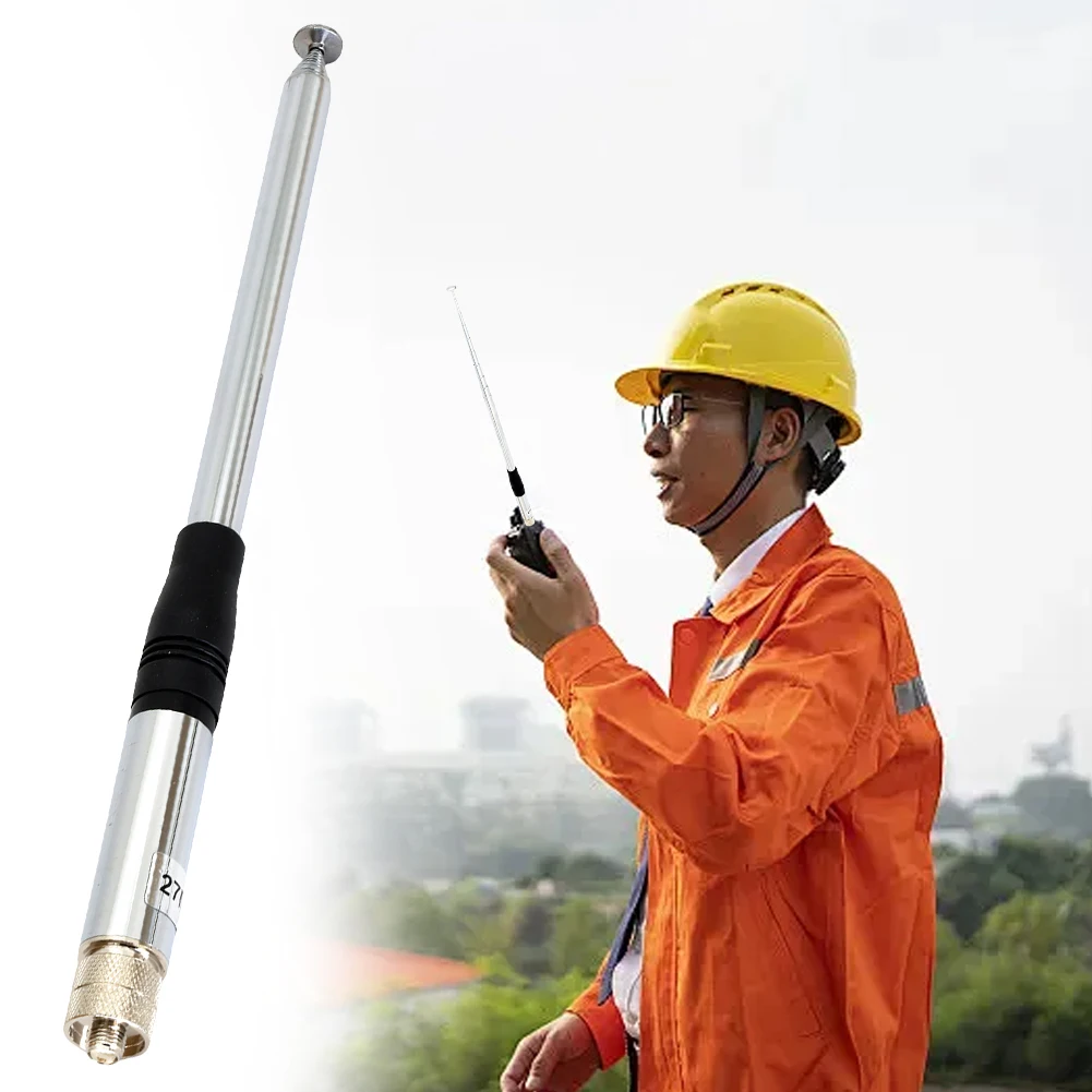27MHz CB Radio Telescopic Antenna SMA Female 23cm-130cm Telescopic CB Antenna Walkie Talkie Handheld Extended CB Antenna