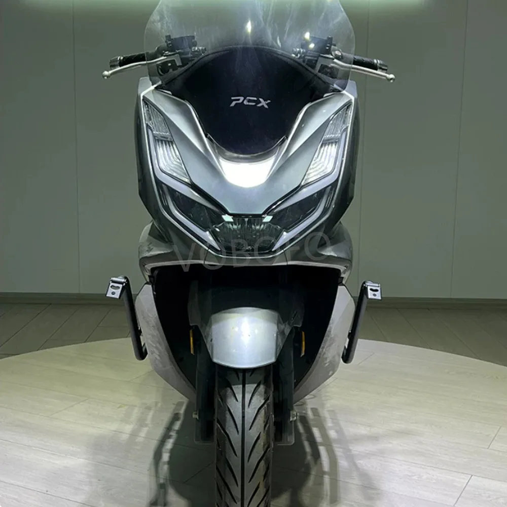 혼다 PCX160 PCX 160 PCX-160 2021-2024 오토바이 프론트 범퍼 안티 드롭 바 탱크 프로텍터 엔진 가드 하이웨이 크래시 바