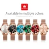 OLEVS 8159 Milanese Mesh Women's Quartz Watch with Love Diamonds 6
