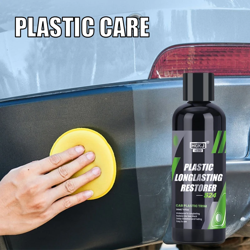 HGKJ S24 Plastic Restorer Longlasting Trim Hydrophobic Liquid Kit Coating Keyboard Repairman Cleaner Renovator for Car Detailing