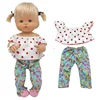 Reborn Baby Doll Clothes Rompers for 38 Cm Nenuco Doll Ropa Y Su Hermanita Toys Costume 3