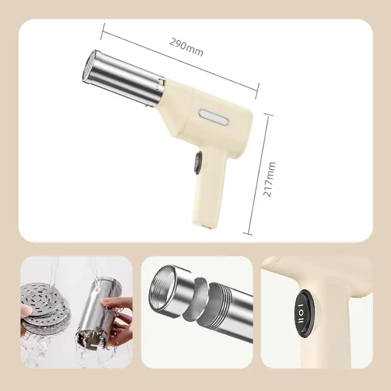 Domowy elektryczny bezprzewodowy urządzenie do produkcji makaronu maszyna do makaronu do domu automatyczne ładowanie ręczny mały elektryczny pistolet do prasowania powierzchniowego 5 Domowy elektryczny bezprzewodowy urządzenie do produkcji makaronu maszyna do makaronu do domu automatyczne ładowanie ręczny mały elektryczny pistolet do prasowania powierzchniowego - Image 5