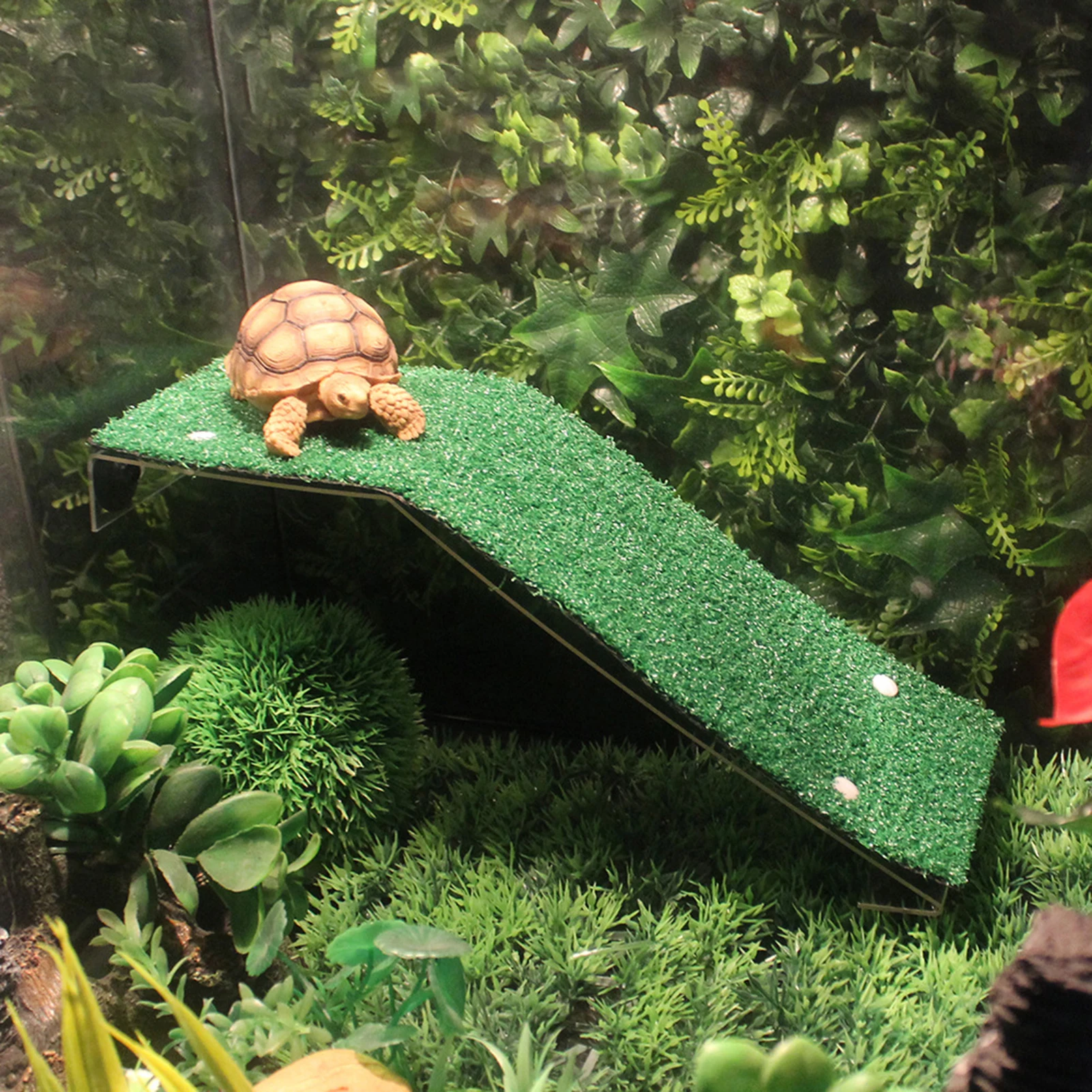 Turtle Basking Platform Tank Ladder Resting Floating Island Aquarium Lawn Decor