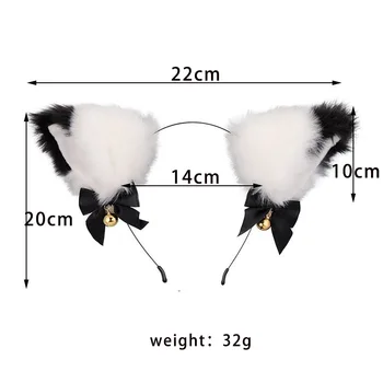 Fox Tail Anal Plug Cat Ears Headbands Set Adult Games Nipple Clip Neck Collar Erotic Cosplay Sex Toys For Women 4