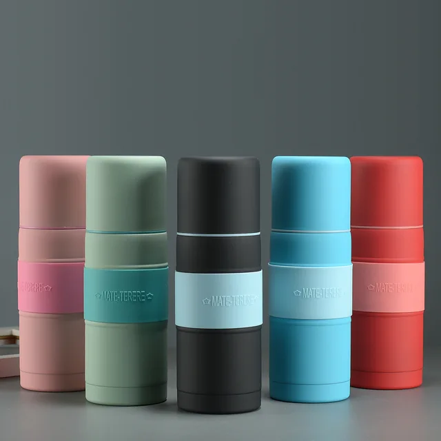 Tasse isolée sous vide en acier inoxydable, tasse à thé mate avec paille, 700/500ml, cadeau pour ami 2