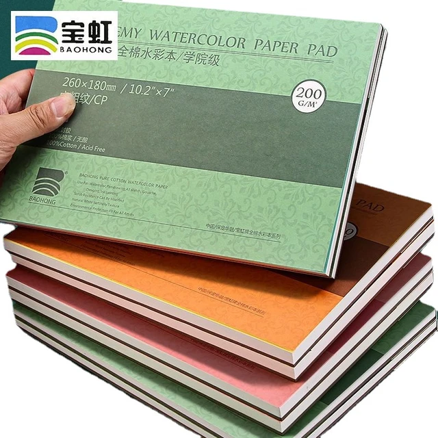 Professional 100% Cotton Watercolor Paper 20Sheets 300gms Hand Painted Water  Color Drawing Book For Artist Student Art Supplies