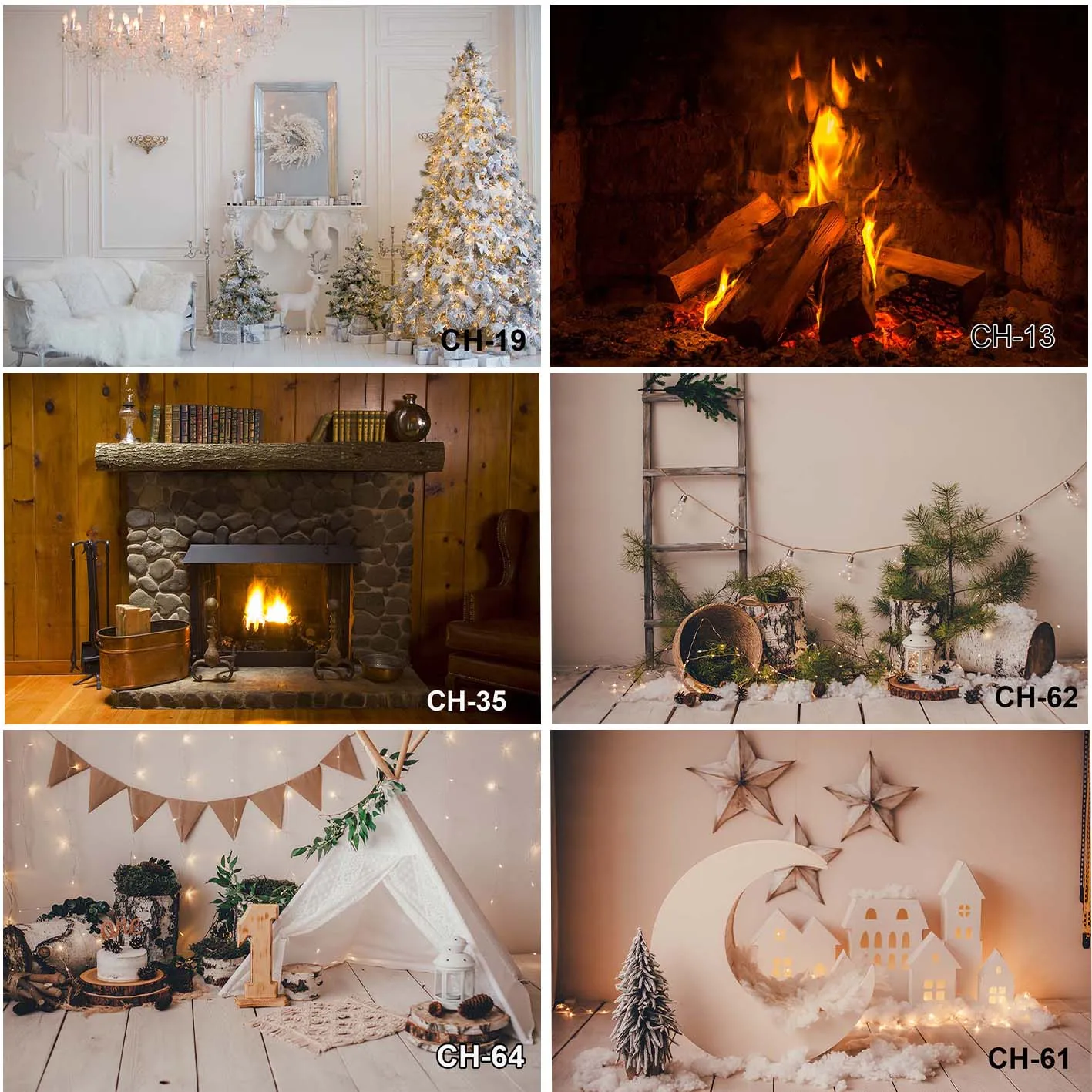 

Christmas Photography Backdrops Festivities Winter Snowy Xmas Tree Children Portrait Backgrounds Photo Studio Photocall Banner