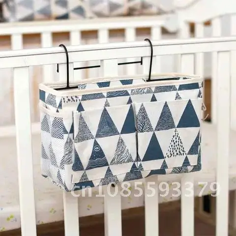 

Pocket Storage Bag Hanging Bedside Organizer Wardrobe Canvas Bedroom Bathroom Magazine Tote Storage Organizador Pouch