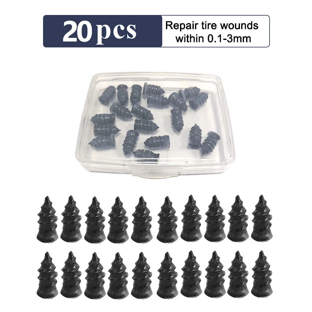 Tubeless Tire Repair Kit with Puncture Screws and Patches