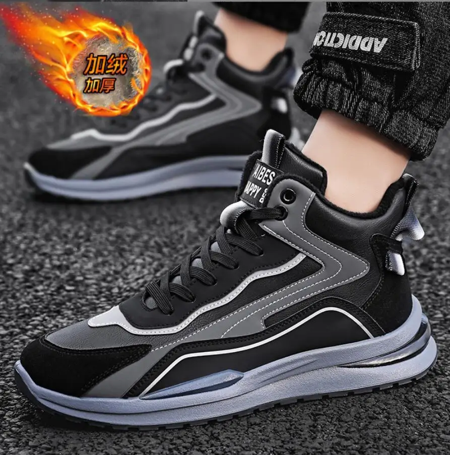 

Men's Snow Boots 2023 New Man Fashion Shoes Man Comfy Outdoor Winter Biker Boots Men Walking Shoes Men Casual Boots Erkek Bot
