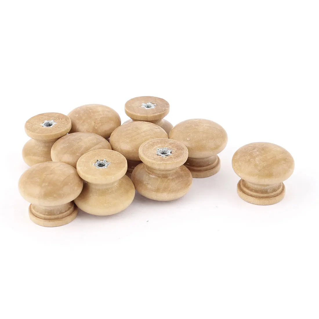 

10Pcs Wood Round Pull Knobs Natural Wooden Cabinet Drawer Handle Wardrobe Knobs Door Pull Kitchen Handle Furniture Hardware Tool