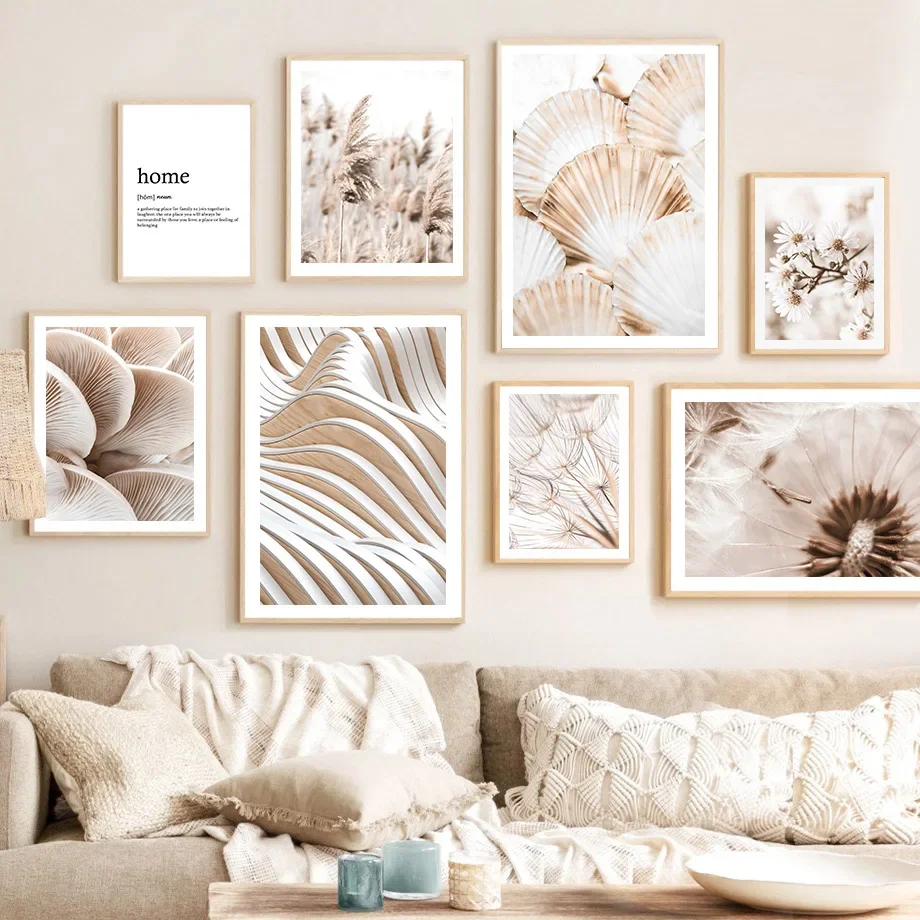 

Оболочка, Одуванчик, гриб, тростник, цветок, ботаническая стена, искусство, холст, живопись, плакаты и принты, настенные картины, декор для детской комнаты