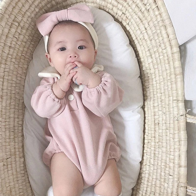 Baby Bodysuits with Hairband for Newborns and Toddlers