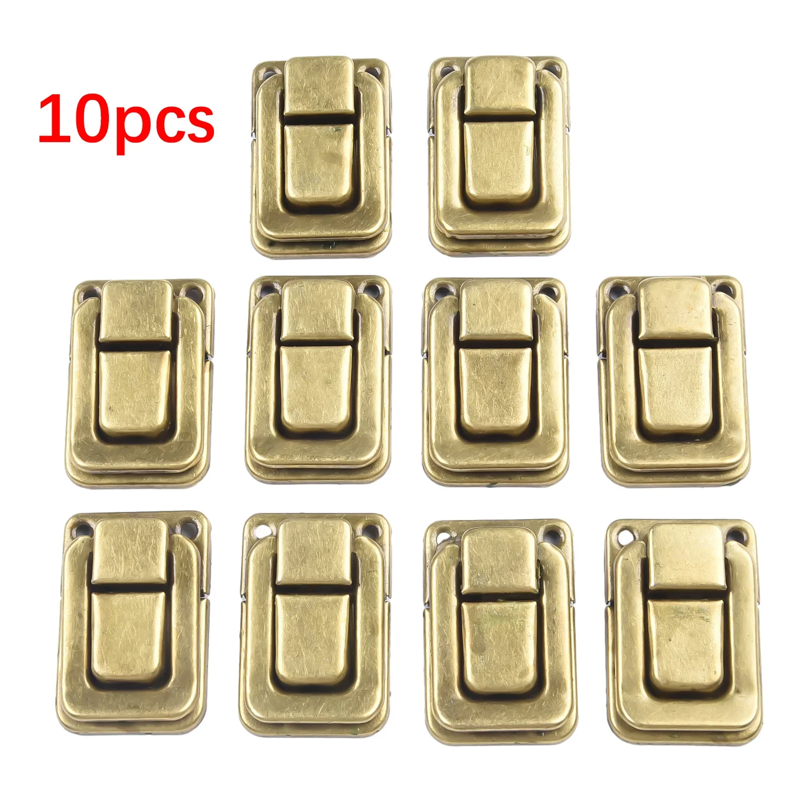 Antique Lock Metal Hasps Latch Jewelry Box Decorative Padlock Vintage Wooden Box Latch Buckle Cabinet Furniture Hardware 10PCS furniture hardware,jewelry box hasps,decorative latches