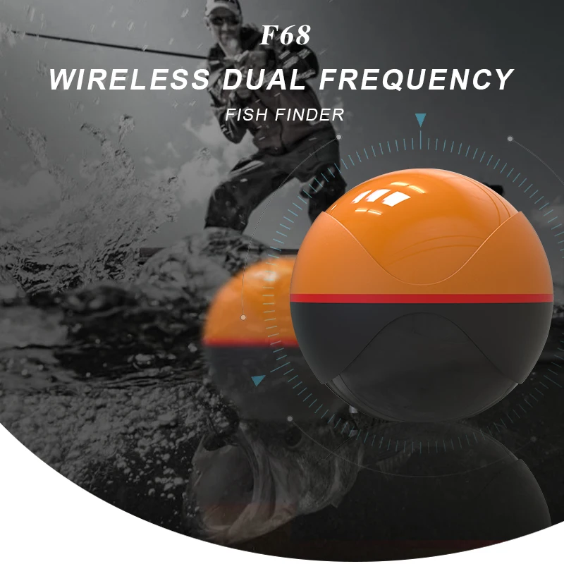 Erchang F68 Portable Sonar Wireless Fish Finder IOS and Android Echo Sounder Fish Finder Suitable for Lake and Sea Fishi fish finder