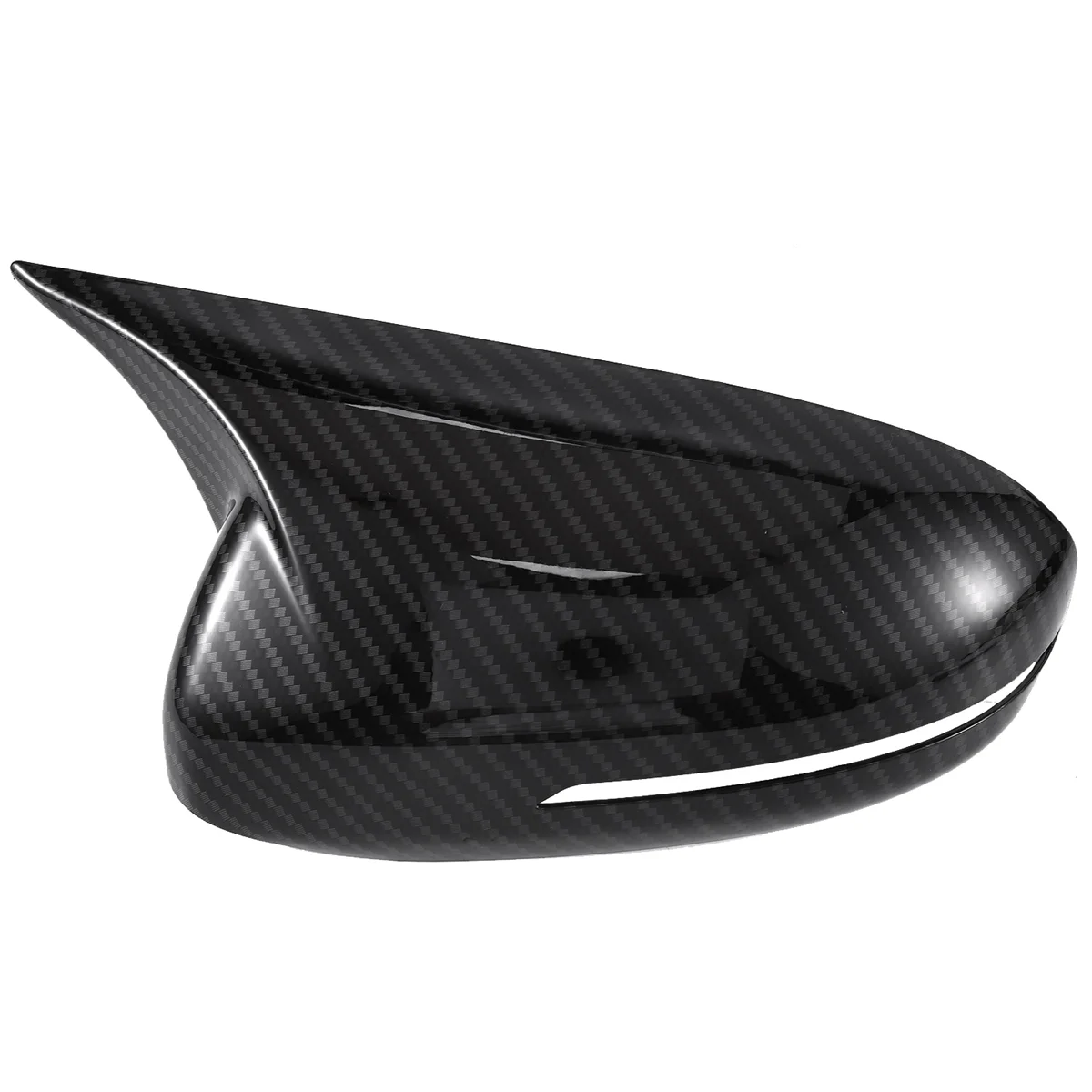 1Pair Rearview Mirror Cover Housing Ox Horn Trim Caps for Kia Optima K5 2011-2015 Side Mirror Shell Sticker Carbon