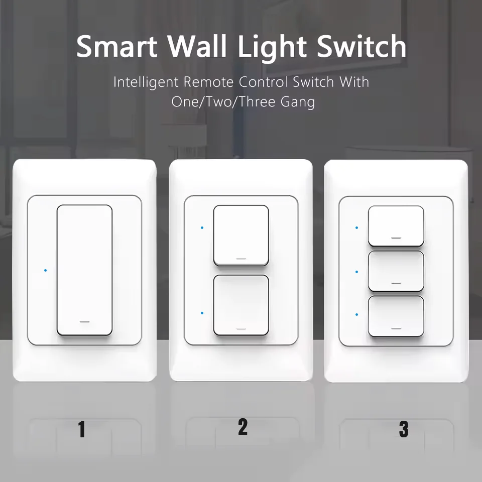 Smart Wall Switch VBU Tuya Zigbee 3.0 Wall Push Button Physical Switches Wireless Voice Remote Control Google Home Alexa