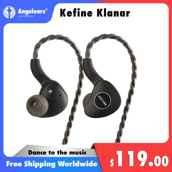 Kefine Klanar 평면 드라이버 IEM Hi-Fi 유선 이어폰 이어버드, 인체공학적 디자인, 분리형 케이블 포함, 14.5mm
